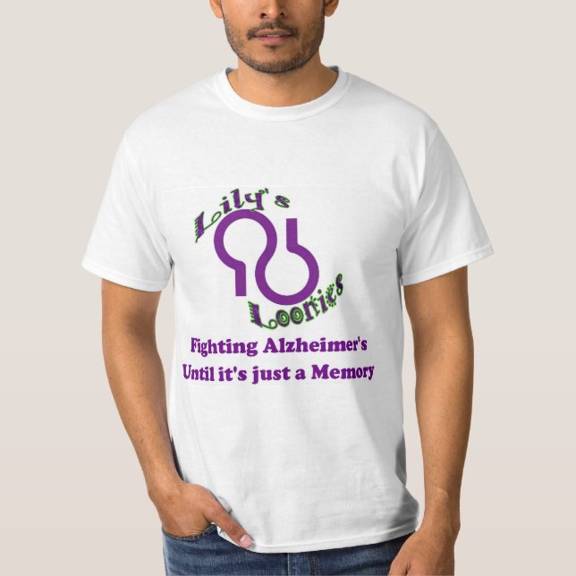Lilja skjorta för Loonies Alzheimers lag Tee (Framsida)