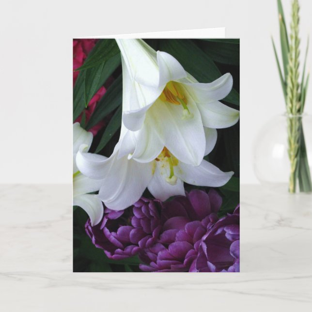 Liljahälsningkort Kort (Framsida)