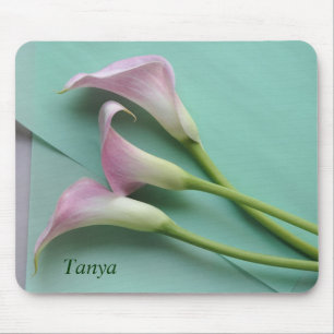 liljamousepad för rosa calla musmatta