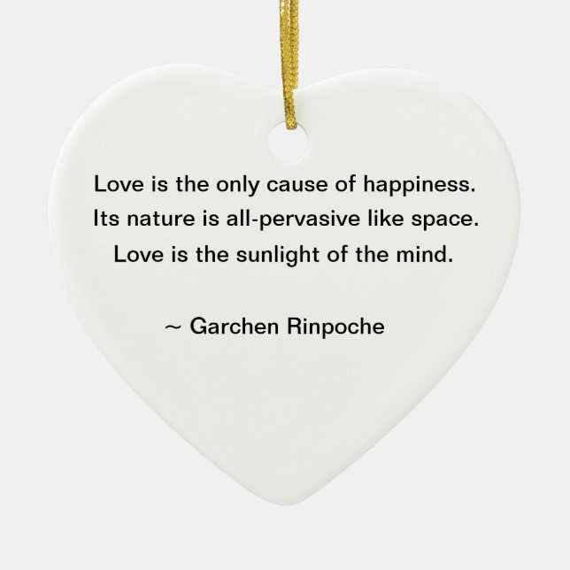 Liljaprydnad med buddistiskt citationstecken julgransprydnad keramik (Framsidan)