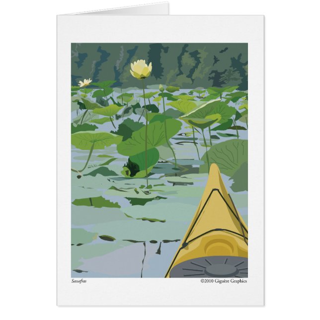 Liljar på sassafrasen OBS kort (Framsidan)