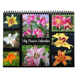 Lilje blomfotografering kalender