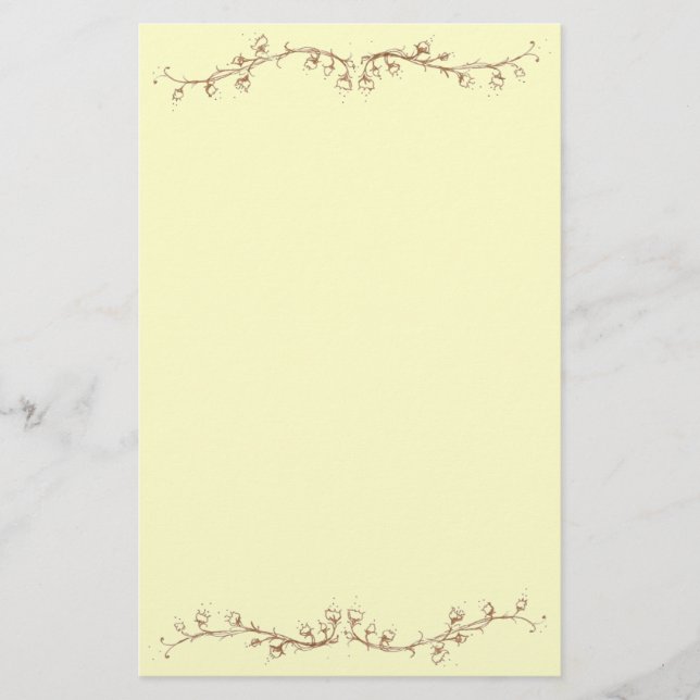 liljekonvalj brevpapper (Framsida)