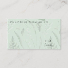 Liljekonvalj från Valley med ormbunkar || Skräddar Tilläggskort