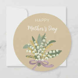 Liljekonvalj Glad mors dag Julkort