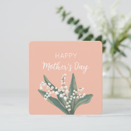 Liljekonvalj Glad mors dag Julkort