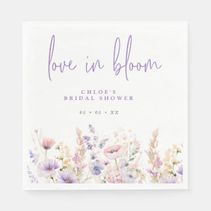 Liljekonvalj Lilac Vilda Blommor Bröllopsdusch Pappersservett