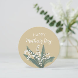 Liljekonvalj Lycka till mors dag Julkort