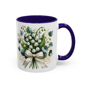 Liljekonvalj Mugg Blommig Present Elegant