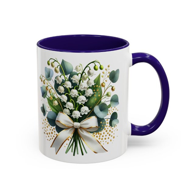 Liljekonvalj Mugg Blommig Present Elegant (Skapare uppladdad)