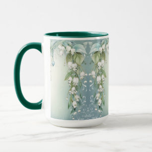 Liljekonvalj Vattenfärg Kaffe Mugg