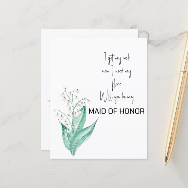 Liljekonvalj Vill Du Vara Min Brudtjänare (Fram/Back In Situ)