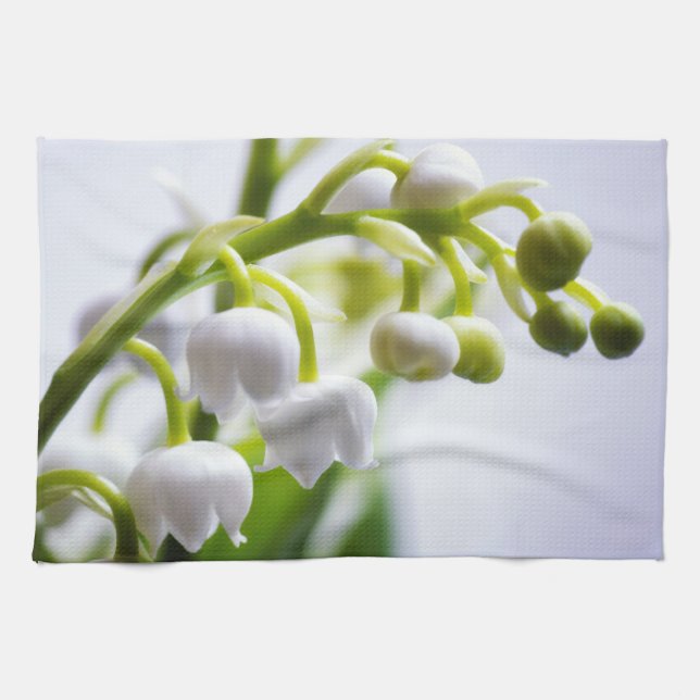 Liljekonvaljblommor Kökshandduk (Horisontell)
