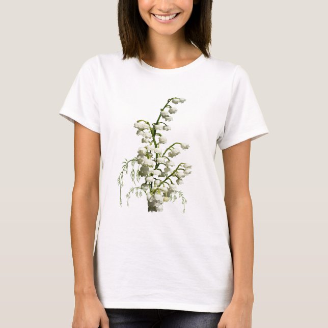 Liljekonvaljblommor T Shirt (Framsida)