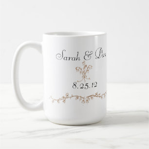 liljekonvaljbröllop kaffemugg