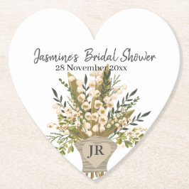 Liljekonvaljbrudbukett Bröllopsdusch  Underlägg Papper