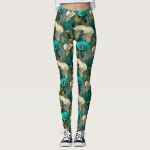 Liljer Yoga Callaliljor Inspirerat Damkläder Leggings