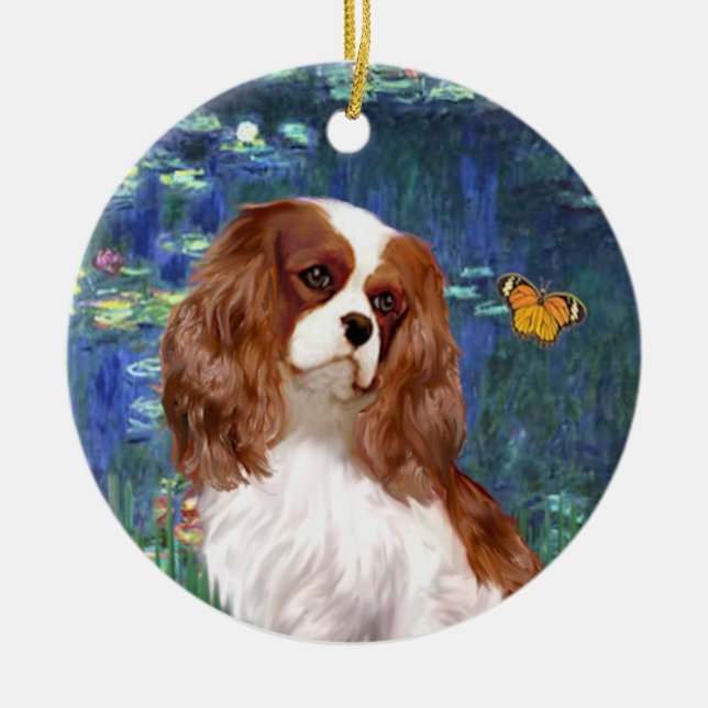 Liljor 5- Cavalier (Blenheim) Julgransprydnad Keramik (Framsidan)