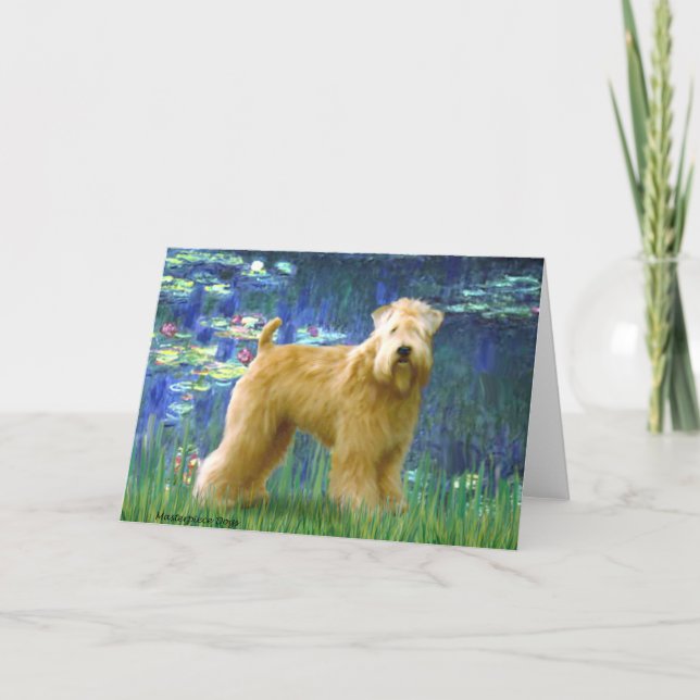 Liljor 5 - Wheaten Terrier (stående) Kort (Framsida)