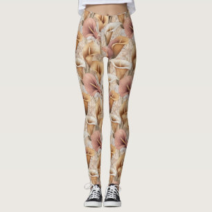 Liljor Förlossning Kallaliljor Lyx Kvinnor Leggings