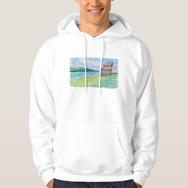 Liljor i sjö hoodie (Framsida)