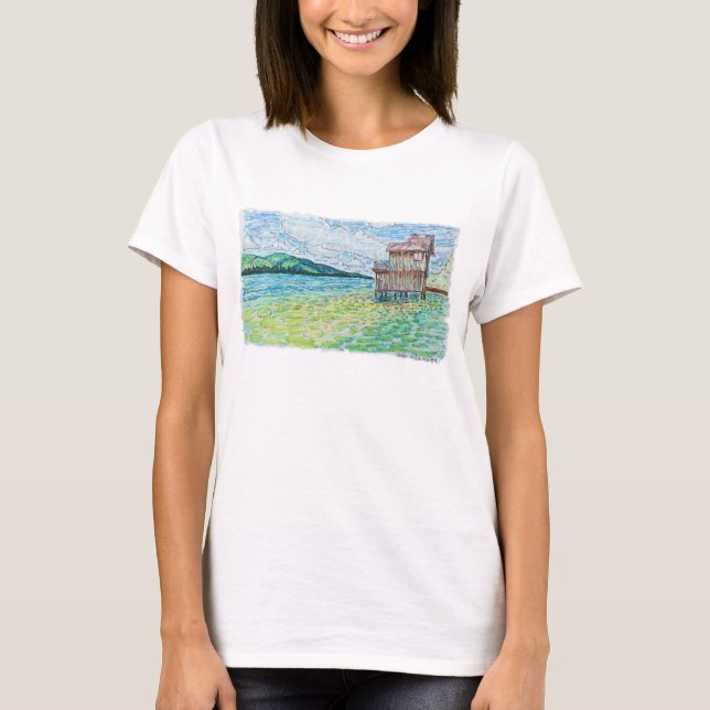 Liljor i sjö t shirt (Framsida)
