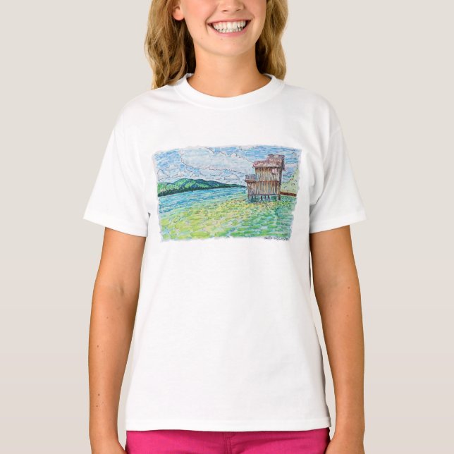 Liljor i sjö t shirt (Framsida)