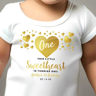 Lilla Älskling Alla Hjärtans Dag Alla Åldrar Födel T Shirt