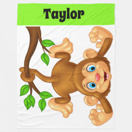 Lilla apan Lg. Fleece Blanket