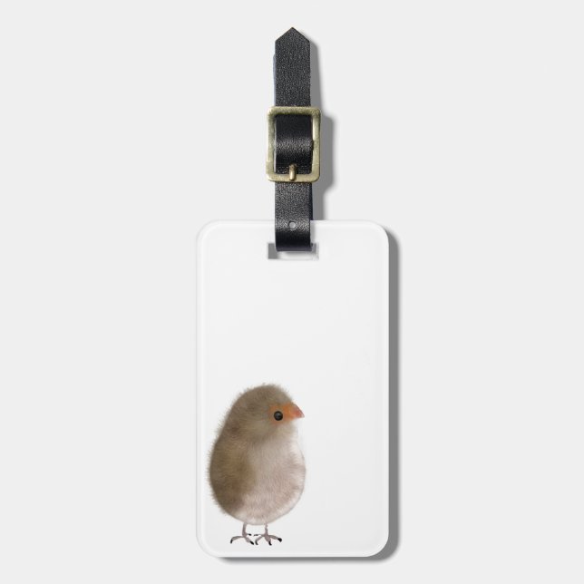 Lilla apig fågel bagagebricka (Vertikal Framsida)