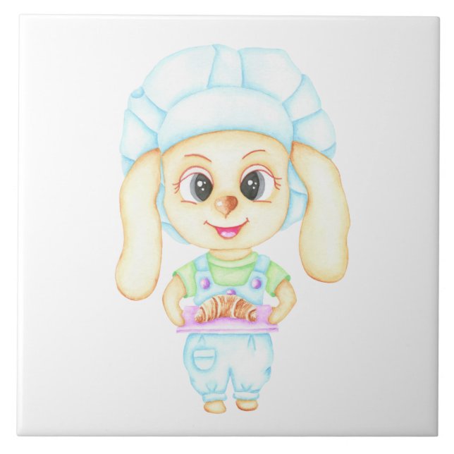 Lilla bagare kakelplatta (Framsidan)