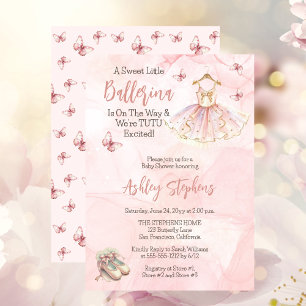 Lilla Ballerina är på samma sätt som Tutu Baby Sho Inbjudningar