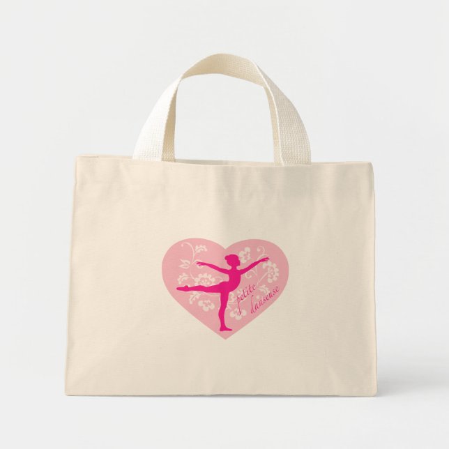 Lilla Ballerina Tote Mini Tygkasse (Framsidan)