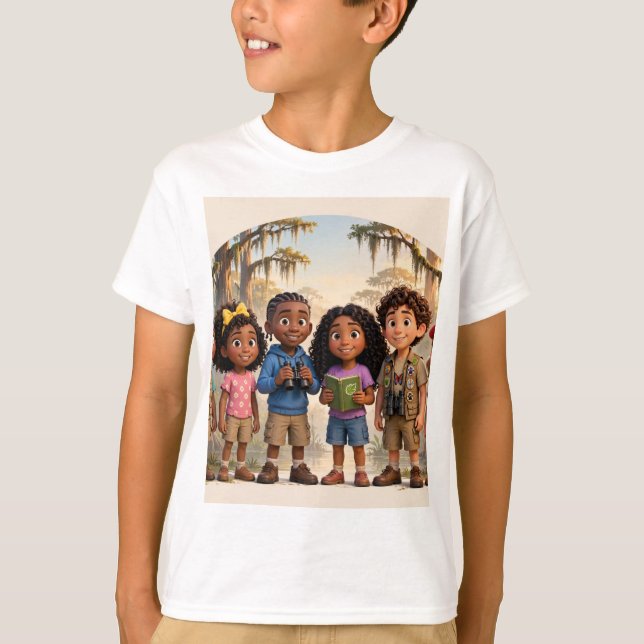 Lilla Bayou Explorers Team T-shirt (Framsida)