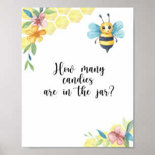 Lilla BEE gissa hur många kaniner som Poster