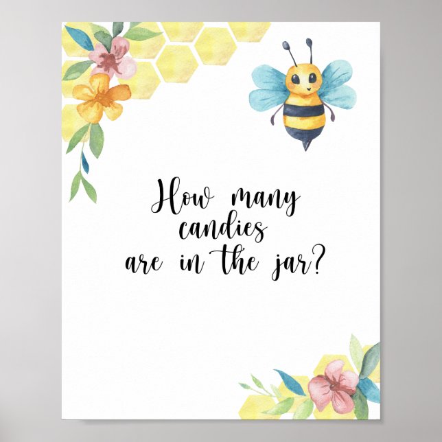 Lilla BEE gissa hur många kaniner som Poster (Framsidan)