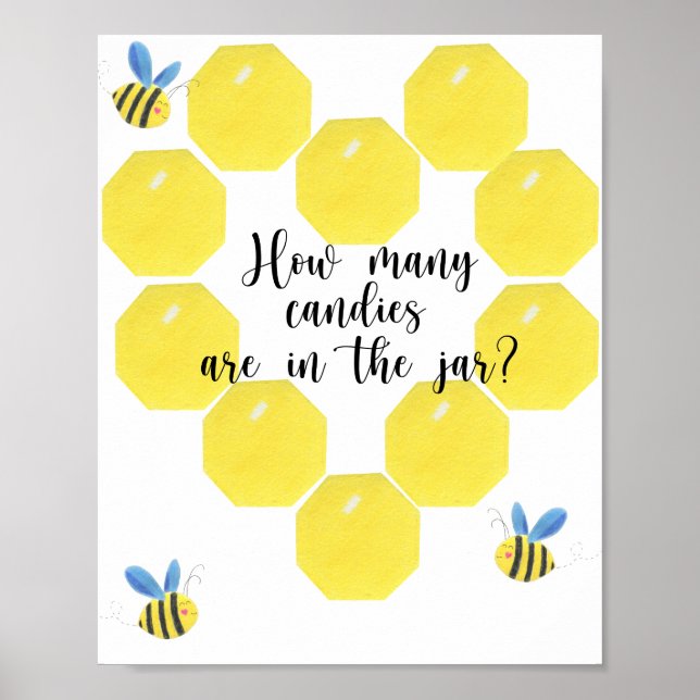 Lilla BEE gissa hur många kaniner som Poster (Framsidan)