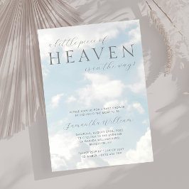 Lilla Biet i Heaven Baby Shower Dreamy Inbjudningar