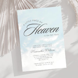 Lilla Biet i Heaven Clouds Baby Shower Inbjudningar