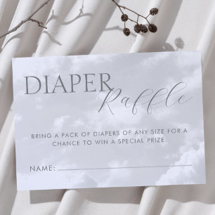 Lilla Biet i Heaven Diaper Raffle Baby Shower Tilläggskort