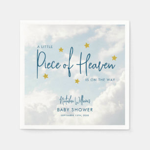 Lilla Biet i Heaven Himlar Blue Baby Shower Pappersservett