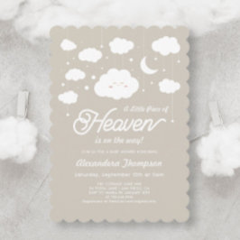 Lilla Biet i Heaven Sent Baby Shower Inbjudningar