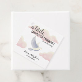 Lilla Biet i himmelmolnen Dove Baby Shower Gåvor Etiketter