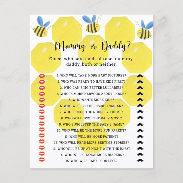 Lilla Biet - mormor eller farfar baby shower spel (Framsida)