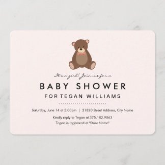 Lilla Björn | Baby Shower Inbjudan
