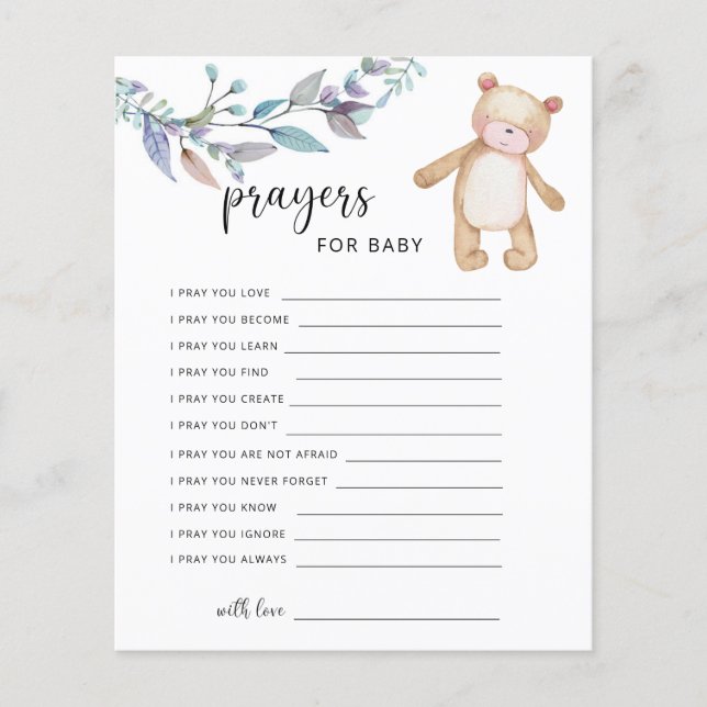 Lilla björn - böner för baby (Framsida)