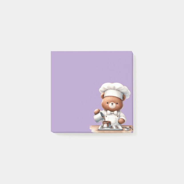 Lilla Björn-Chocolatier Post-it Block (Framsida)