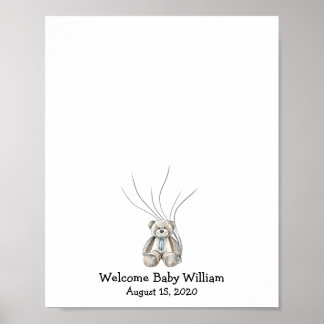 Lilla Björn Fingeravtryck Gästbok N.2 Poster