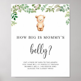 lilla björn hur stor är mammans mage spel poster