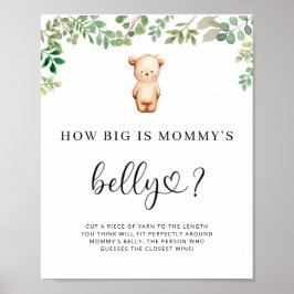 lilla björn hur stor är mammans mage spelplanscher poster